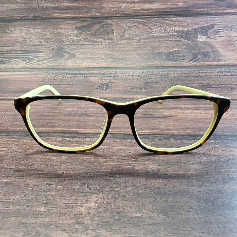 Calvin Klein CK18515 241 Tortoise Lime Green Square Eyeglasses‎ Frames 53-15-135